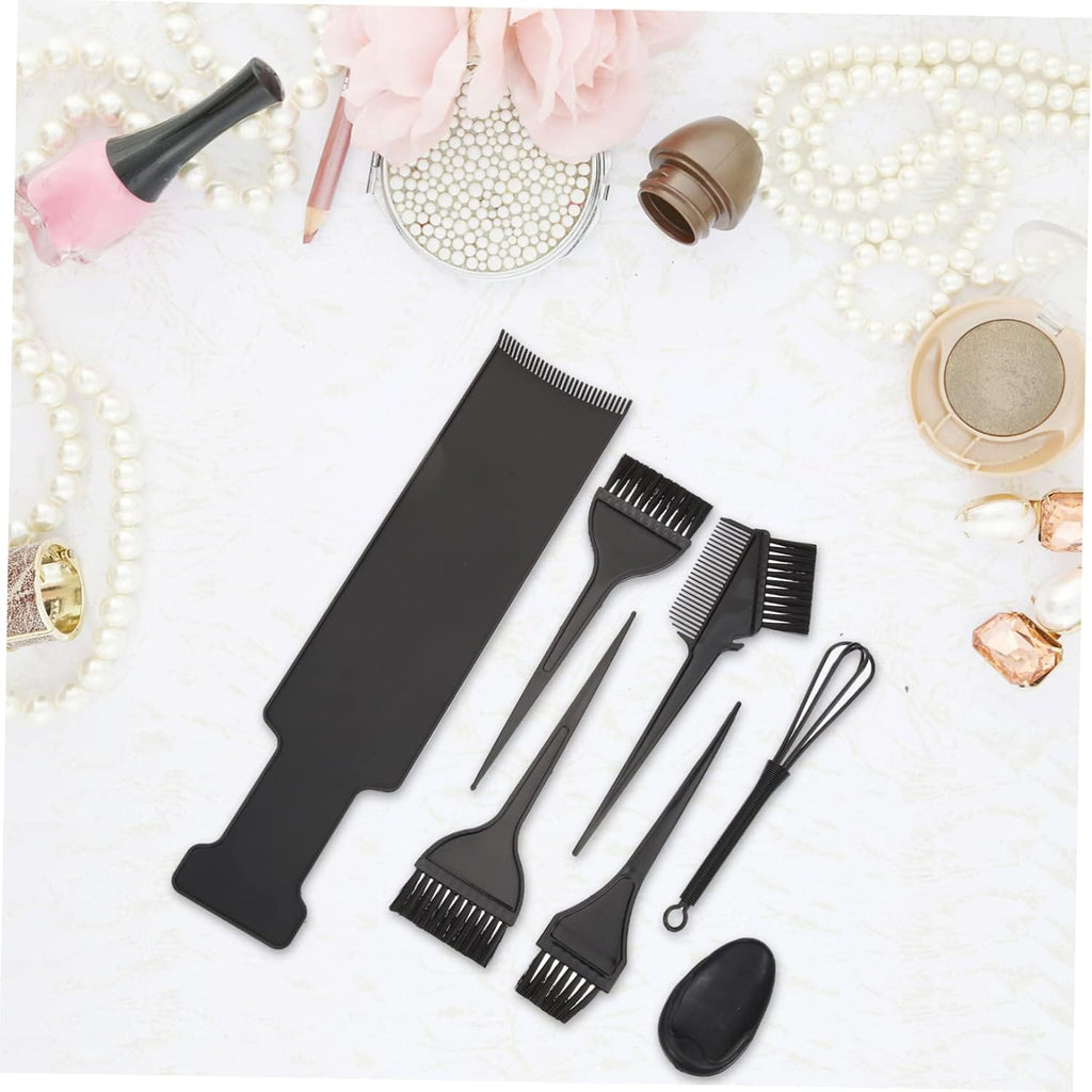 Hair Dye Bowl Set with Mixing Spoon, Plastic Black