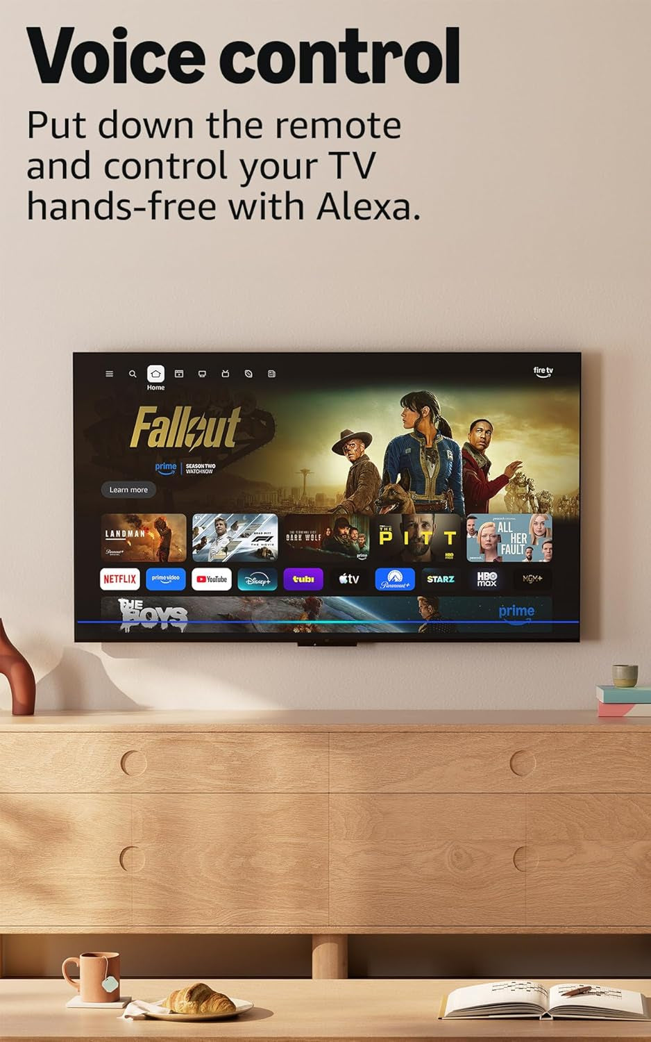 Ember 65" Mini-Led Series with Fire TV (Newest Model), QLED 4K UHD Smart TV, Dolby Vision IQ, 144Hz Gaming Mode, Ambient Experience, Find Shows Faster with Alexa+