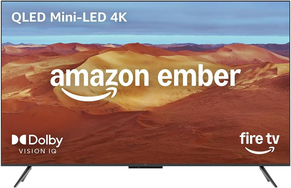 Ember 65" Mini-Led Series with Fire TV (Newest Model), QLED 4K UHD Smart TV, Dolby Vision IQ, 144Hz Gaming Mode, Ambient Experience, Find Shows Faster with Alexa+