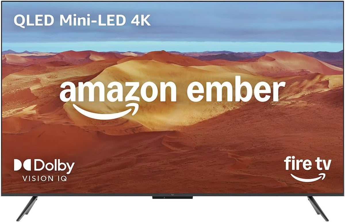 Ember 65" Mini-Led Series with Fire TV (Newest Model), QLED 4K UHD Smart TV, Dolby Vision IQ, 144Hz Gaming Mode, Ambient Experience, Find Shows Faster with Alexa+
