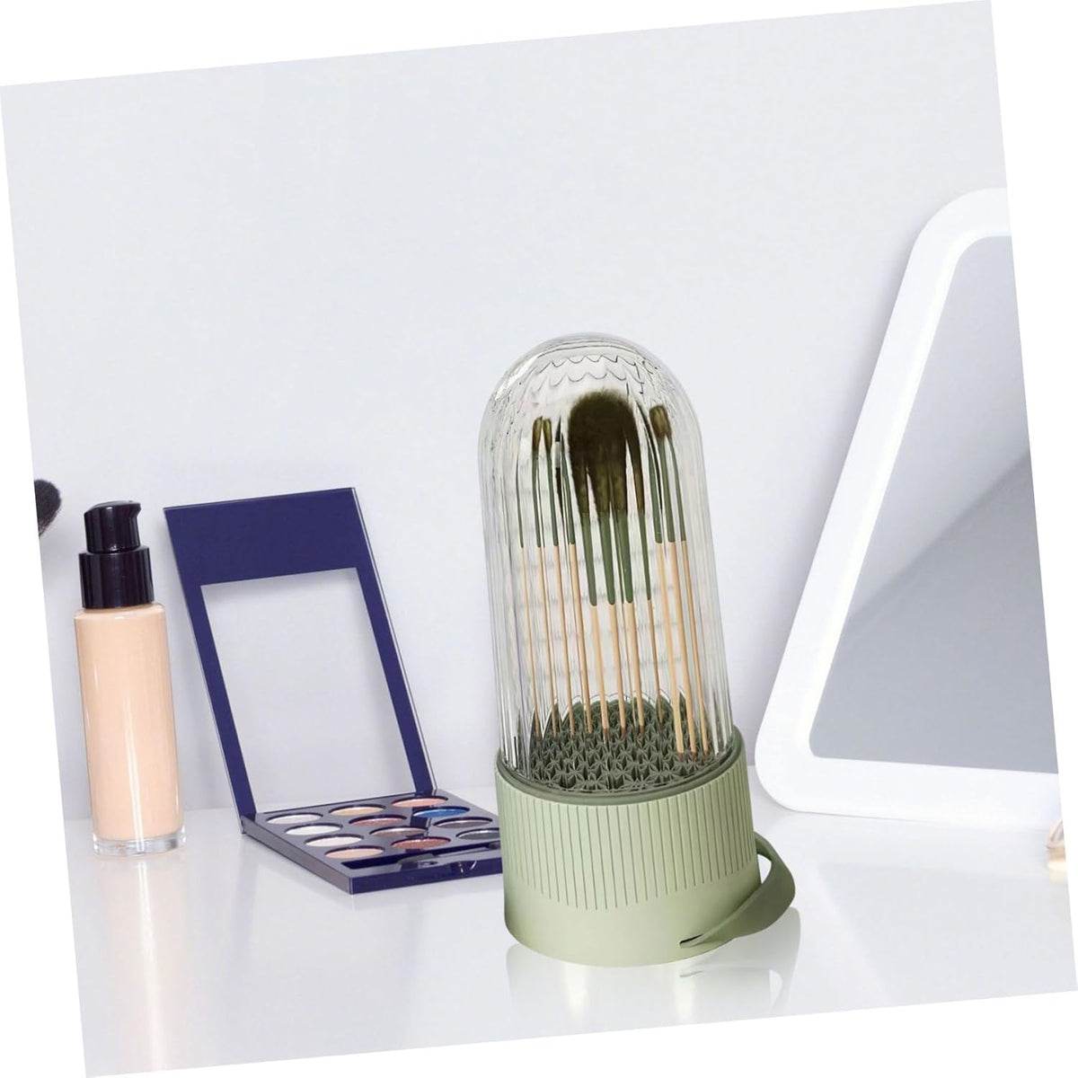 Silicone Makeup Brush Cleaner Box for Travel Beauty Tools