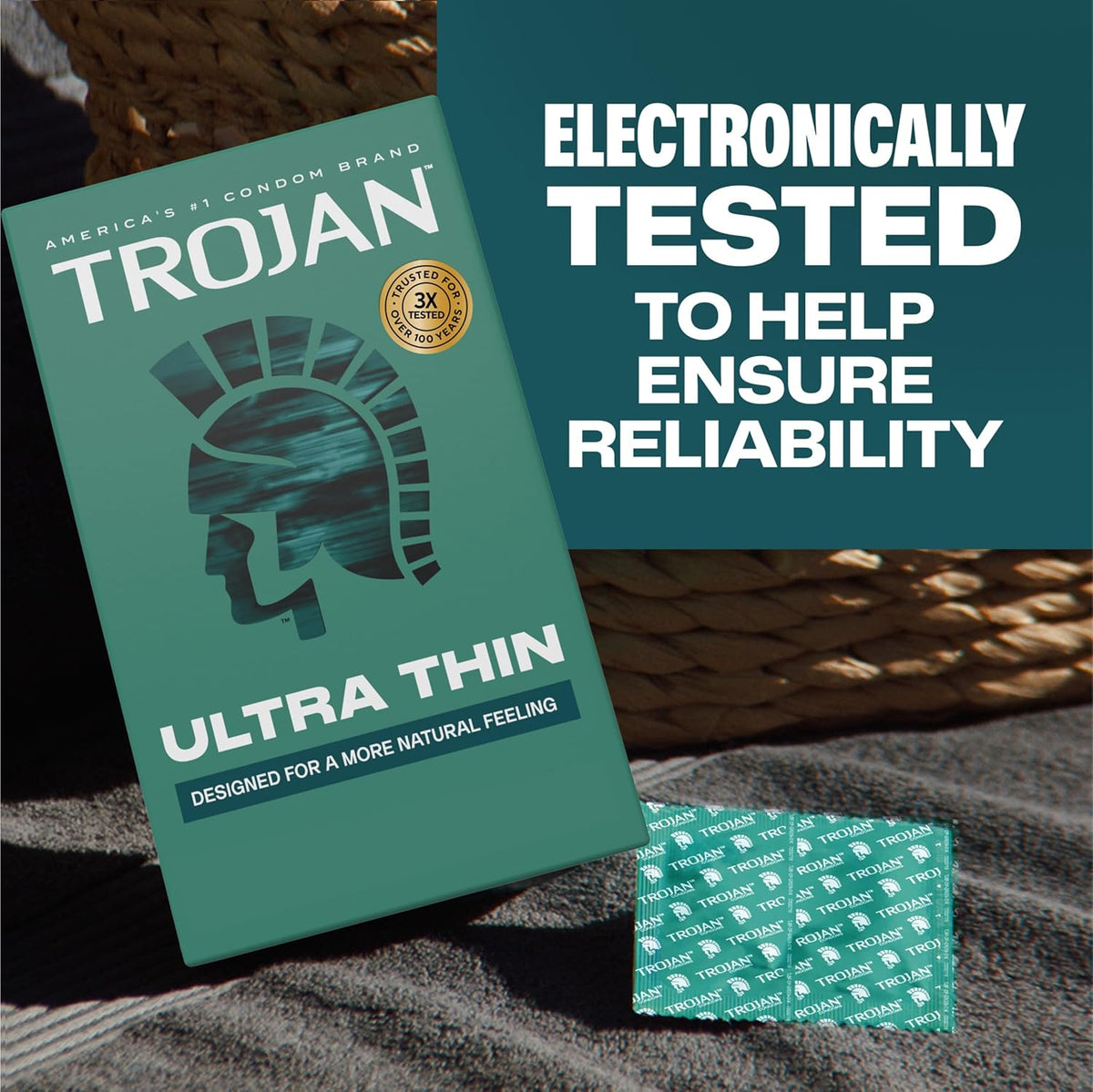 Ultra Thin Latex Condoms for Men, 36 Count