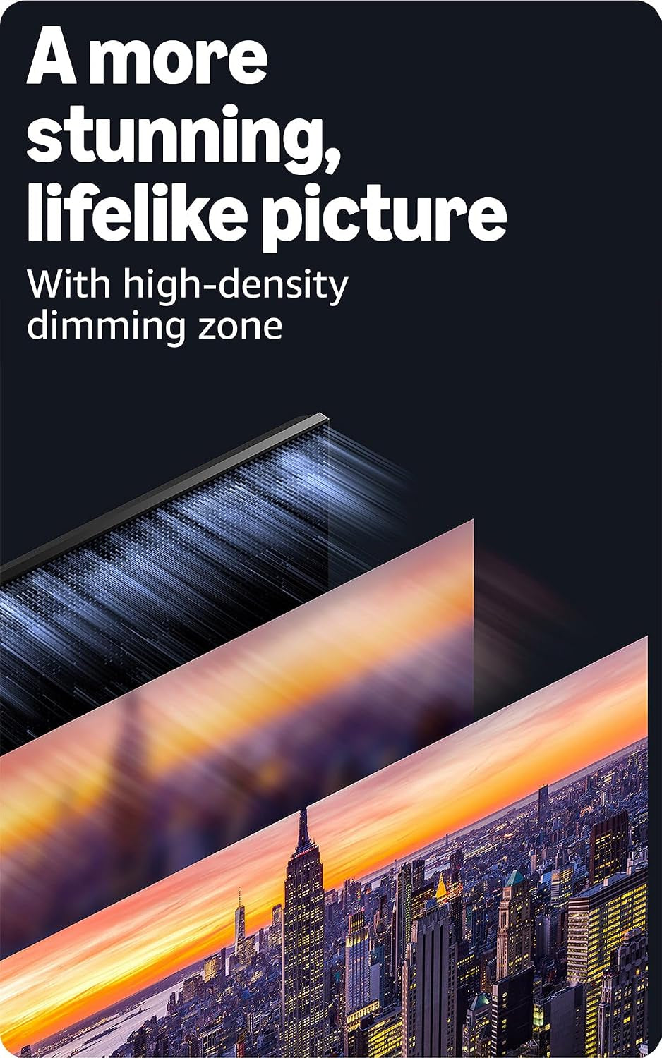 Ember 65" Mini-Led Series with Fire TV (Newest Model), QLED 4K UHD Smart TV, Dolby Vision IQ, 144Hz Gaming Mode, Ambient Experience, Find Shows Faster with Alexa+