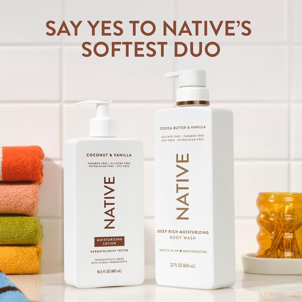 Body Lotion Contains Naturally Derived Plant-Based Moisturizers for Women and Men | Restores Dry Skin, Coconut & Vanilla, 16.5 Fl Oz