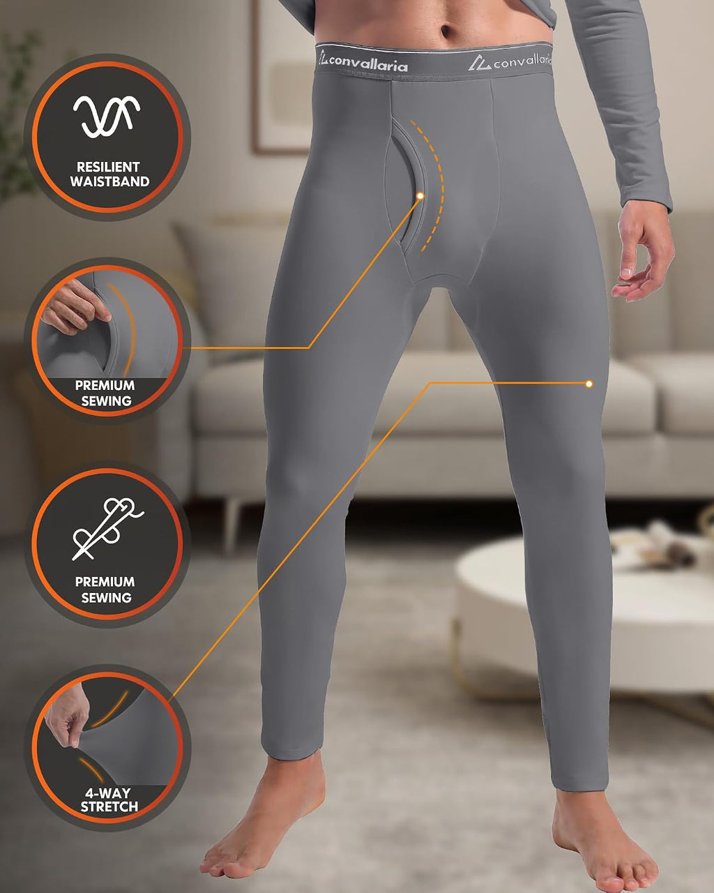 2 or 3 Sets Thermal Underwear for Men Long Johns Base Layer Cold Weather