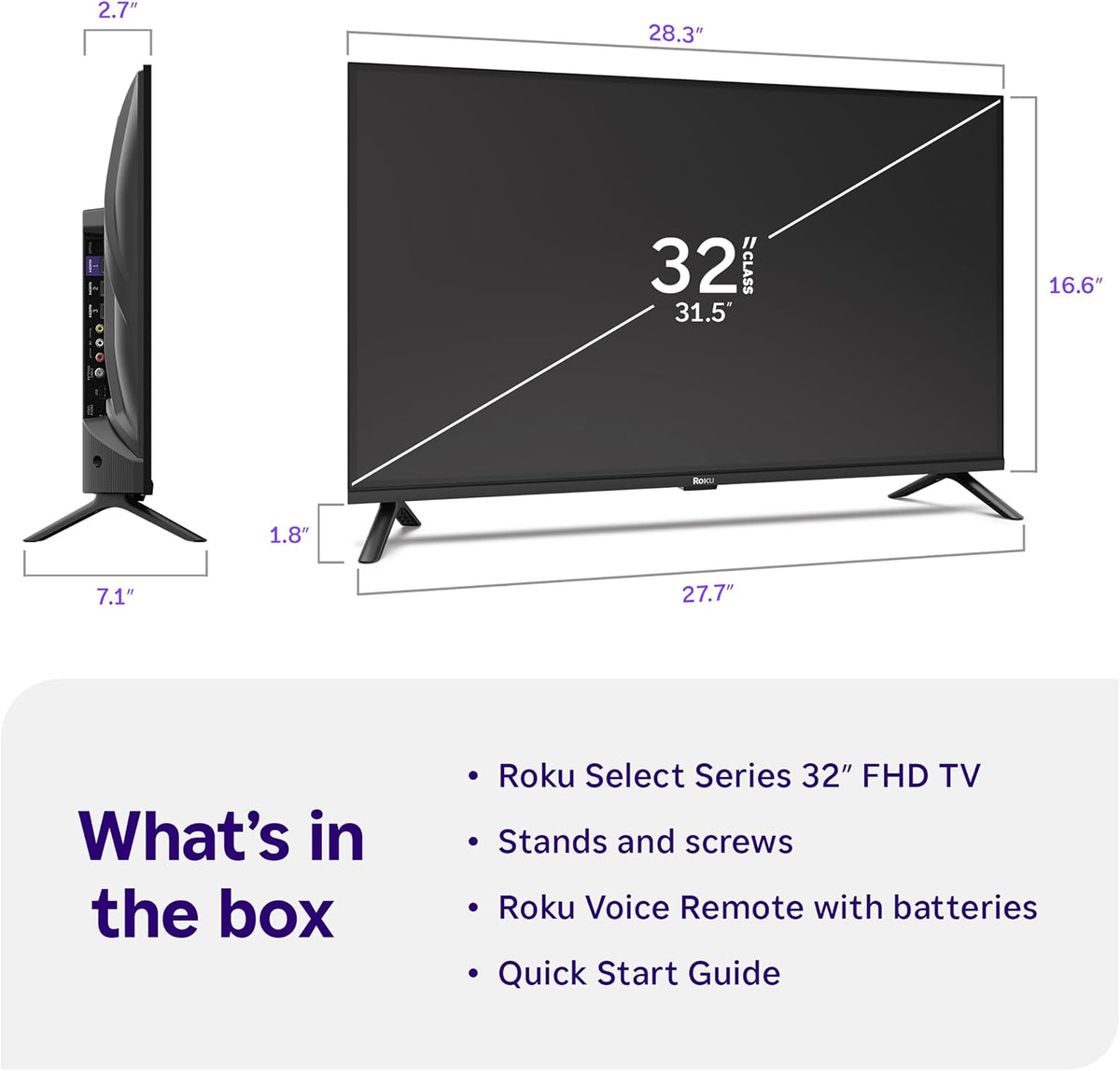 32-Inch Select Series Smart TV 2026-1080P Full HD TV - tv