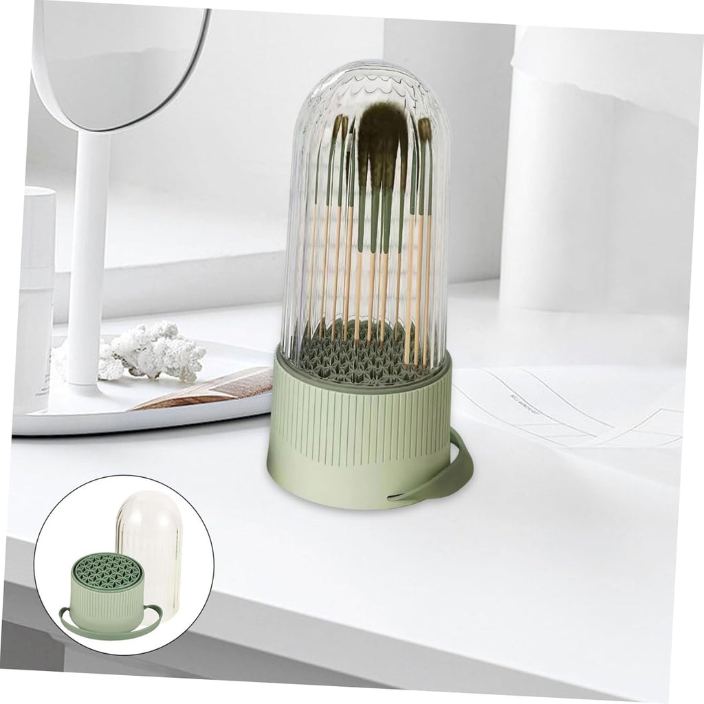 Silicone Makeup Brush Cleaner Box for Travel Beauty Tools