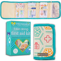 Travel First Aid Kit for Kids - Mini Car, Purse, Backpack, or Diaper Bag 75 Piece Medicine Includes All Essential Medical Supplies Tsa-Approved (Teal)