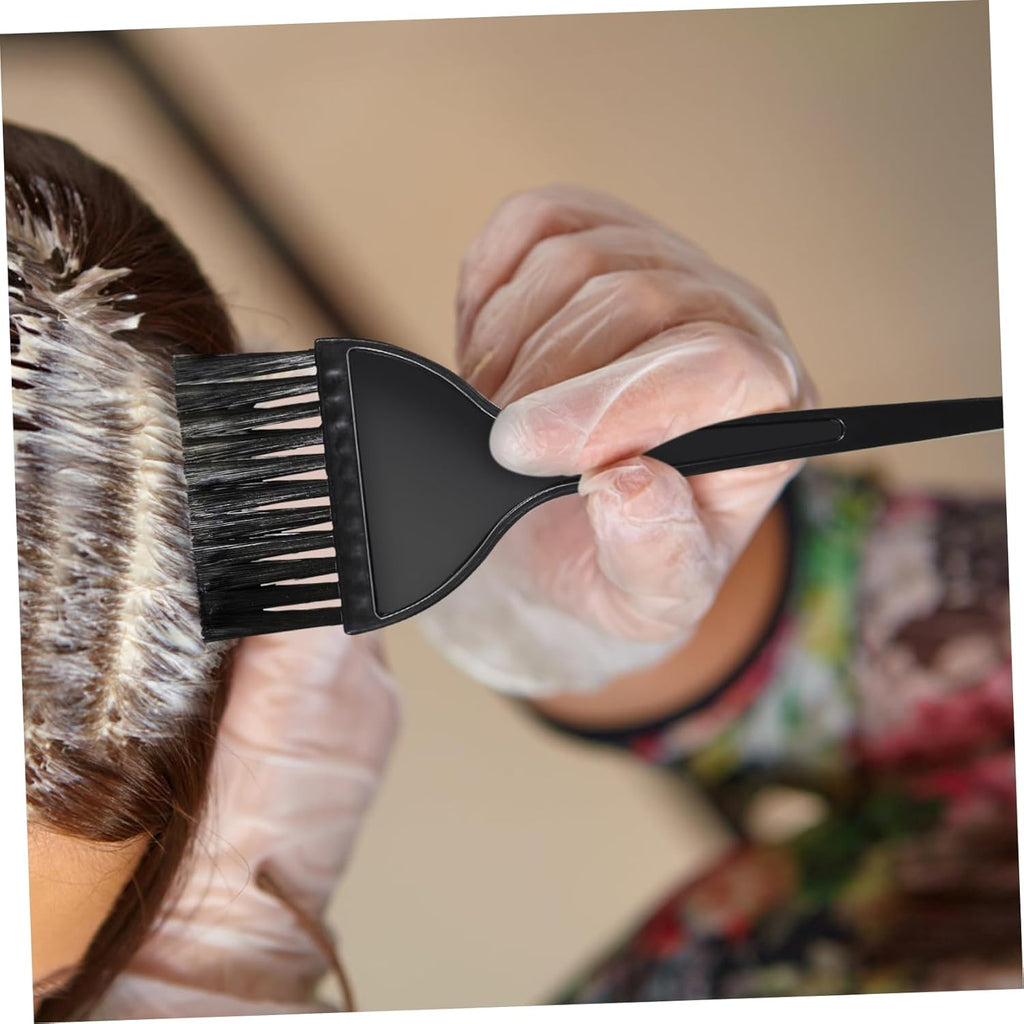 Hair Dye Bowl Set with Mixing Spoon, Plastic Black