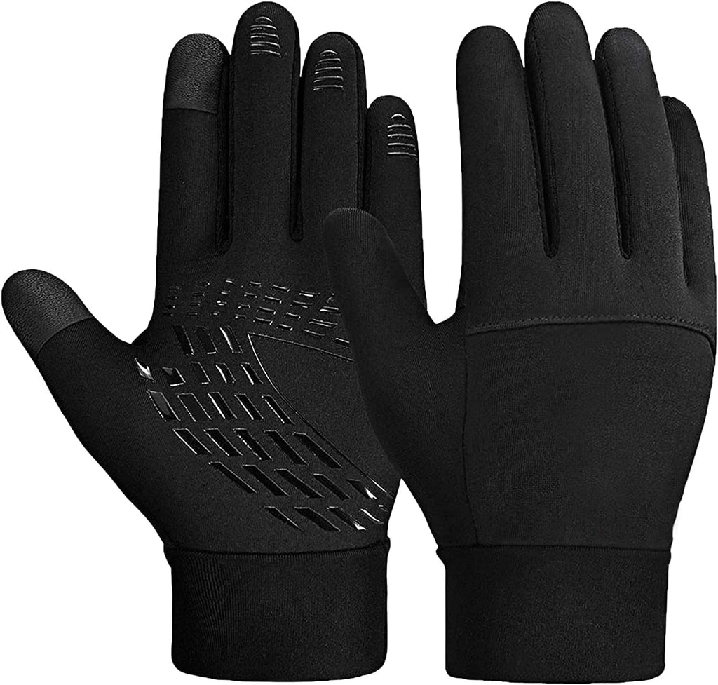 Kids Gloves Winter Waterproof Coating Warm Thick Fleece Touchscreen Anti-Slip for Boys Girls 3-15 Years Cycling School